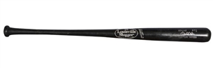 2011 Derek Jeter Game Used Bat With Jeter Signed LOA